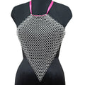 Medieval Aluminum Chainmail Top for Women Gothic Fantasy Festival Halloween Costume