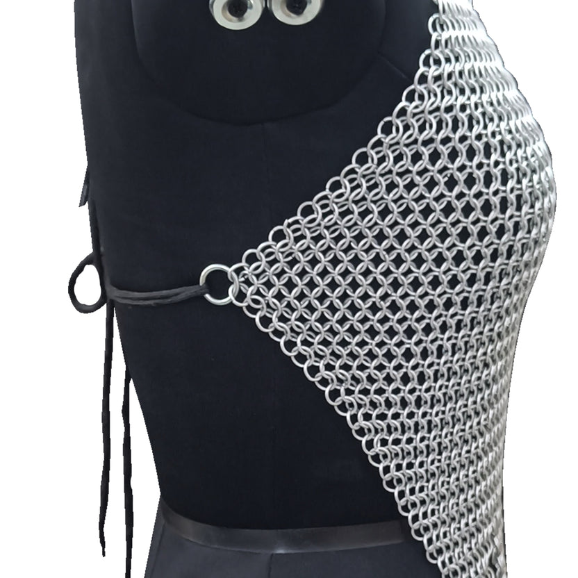 Handmade Aluminum Chainmail Top Fantasy Festival Outfit for Women Halloween Gift