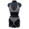 Medieval Chainmail Top and Skirt Set Aluminum Bikini Women's Fantasy Costume