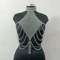 Aluminum Chainmail Top Handmade Fantasy Halter Bra Gothic Rave Festival Outfit Renaissance Faire Armor