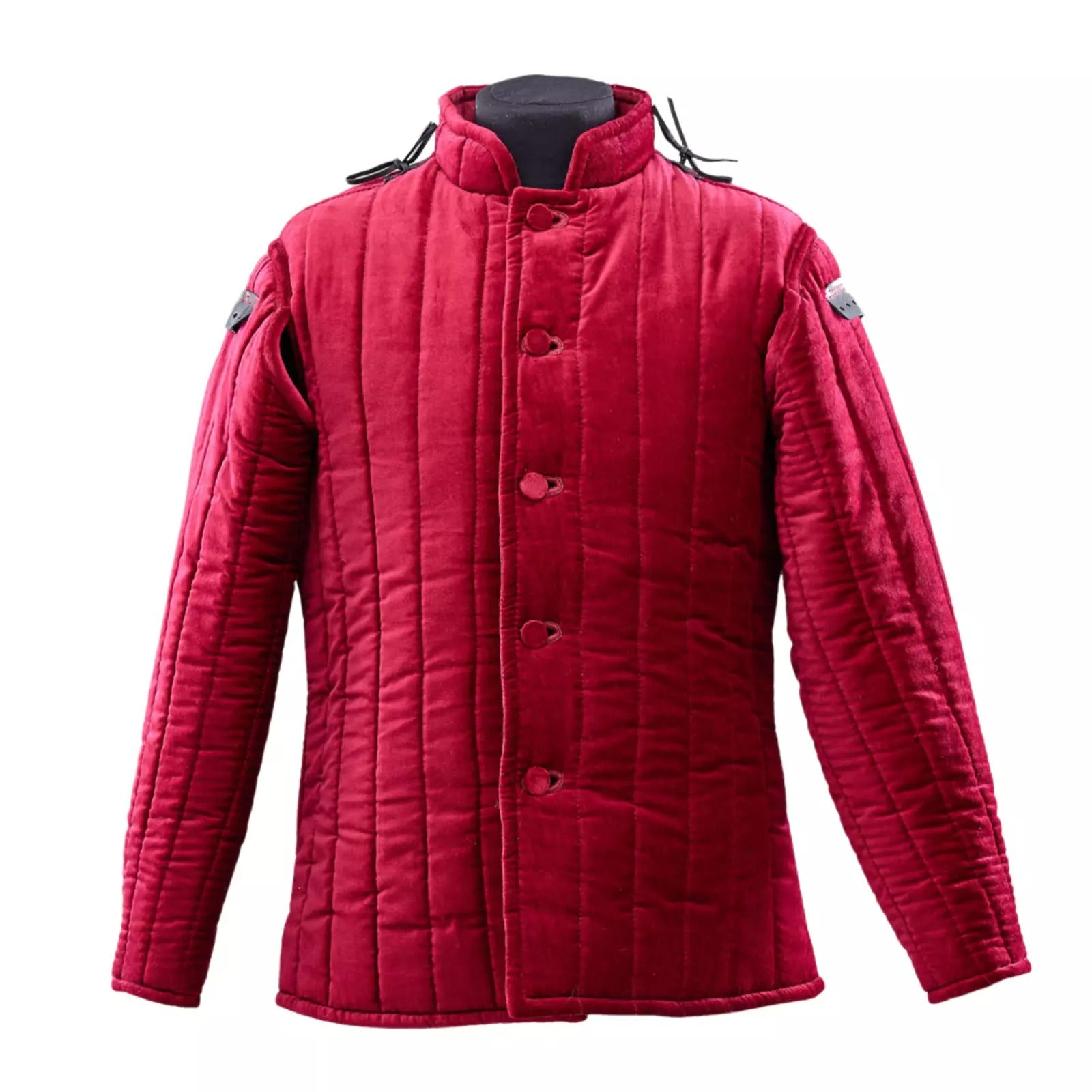 Medieval Cotton Padded Gambeson Coat Full Sleeve Aketon Jacket for Cosplay and LARP