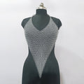 Handmade Aluminum Chainmail Top Lightweight Silver Armor Medieval Gothic Festival Costume