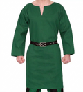 Medieval Red Cotton Tunic Viking Warrior Costume for Halloween Party and Cosplay