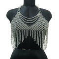 Handmade Chainmail Top Aluminum Fantasy Bra Gothic Rave Festival Outfit Renaissance Faire Armor