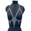 Handmade Aluminum Chainmail Harness Bra Top Lightweight Butted Ring Body Jewelry Gothic Renfaire Outfit for LARP