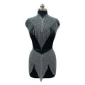 Aluminum Chainmail Collar and Skirt Set Women's Body Jewelry Medieval Festival Costume