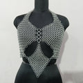 Handmade Chainmail Bra Top for Women Aluminum Medieval Armor Gothic Festival Outfit and Halloween Gift