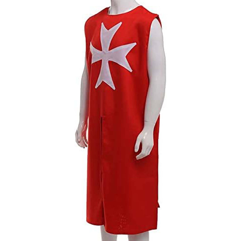 Medieval Cotton Tunic for LARP Reenactment Cosplay and renaissance Fair Medieval Cotton Templar Tunic Crusader Knight Costume for LARP Renaissance Faire and Halloween