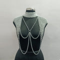 Medieval Aluminum Chainmail Collar for Women Lightweight Butted Ring Halter Neck Armor