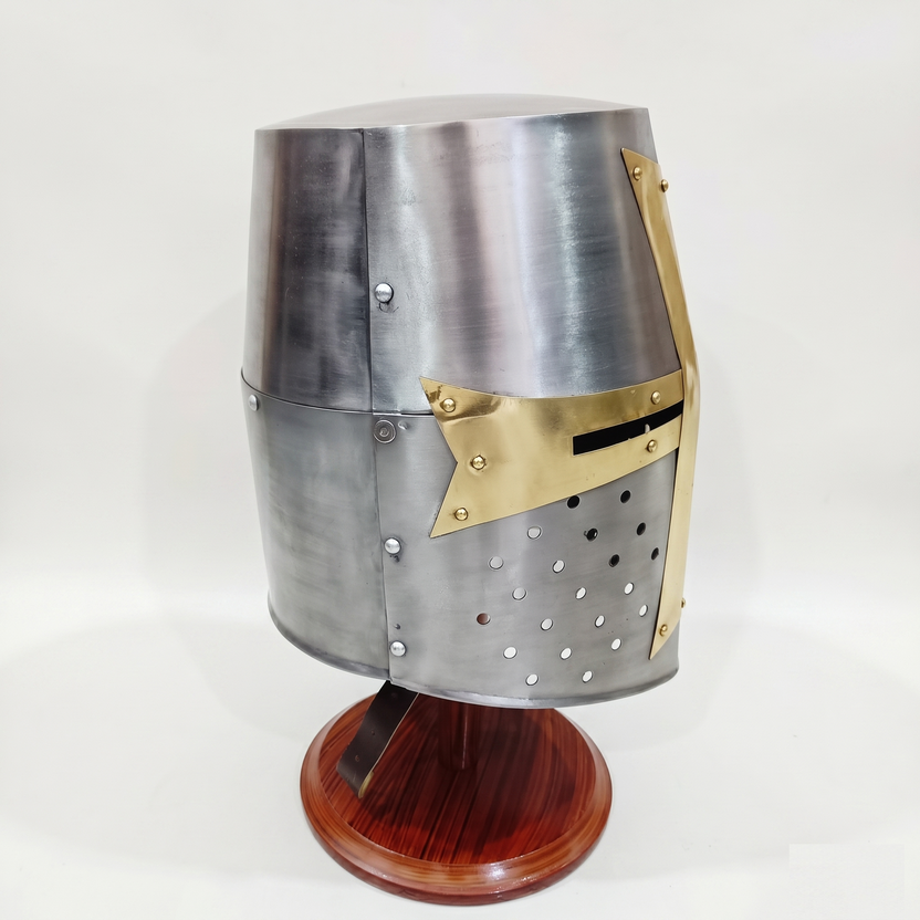 Templar Crusader Helmet Handmade Mild Steel Medieval Knight Armor