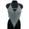 Medieval Aluminum Chainmail Top for Women Handmade Fantasy Armor Renaissance Faire LARP Festival Costume
