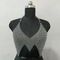 Aluminum Chainmail Top Handmade Lightweight Butted Ring Bra Women's Cosplay Party Outfit