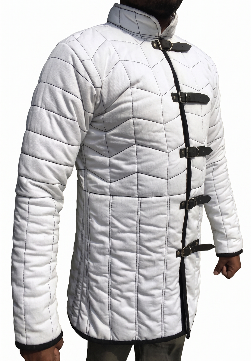 Medieval Cotton Quilted Gambeson Protective Armor Padding
