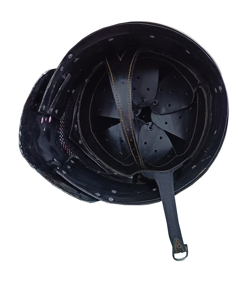 Medieval Black Barbuta Helmet Adjustable Visor Knight Warrior Headgear for Historical