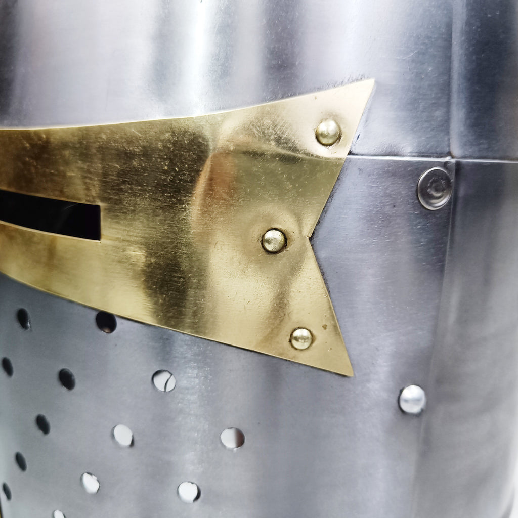 Templar Crusader Helmet Handmade Mild Steel Medieval Knight Armor