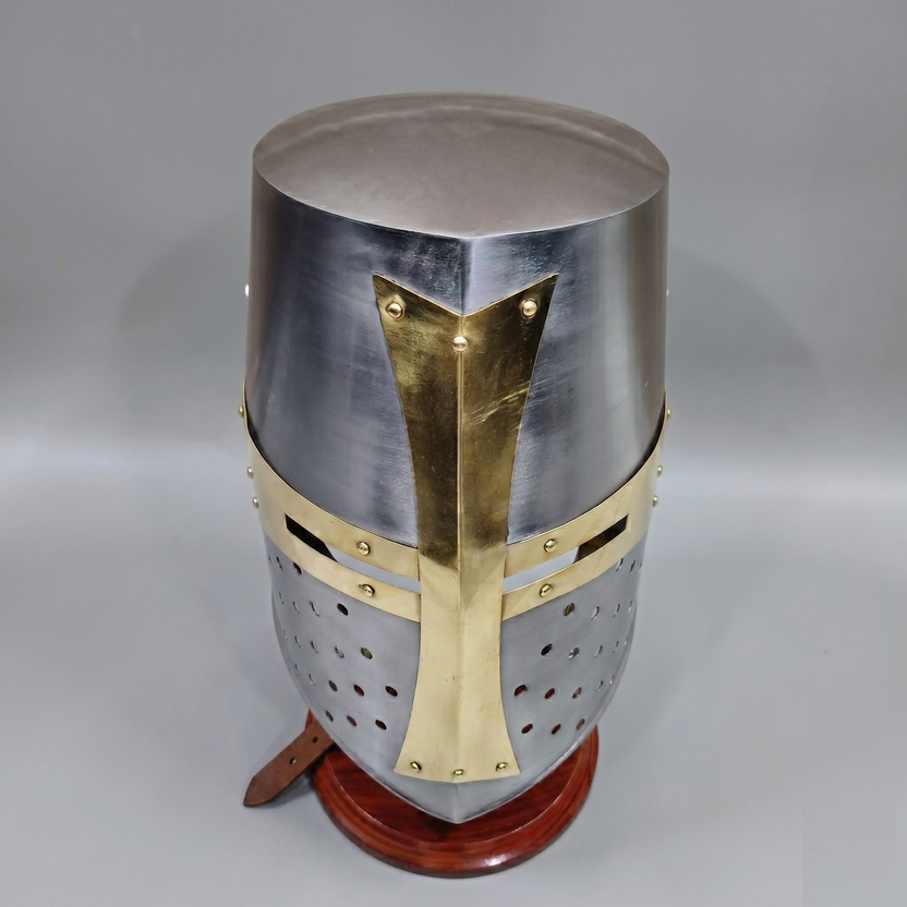 Templar Crusader Helmet Handmade Mild Steel Medieval Knight Armor