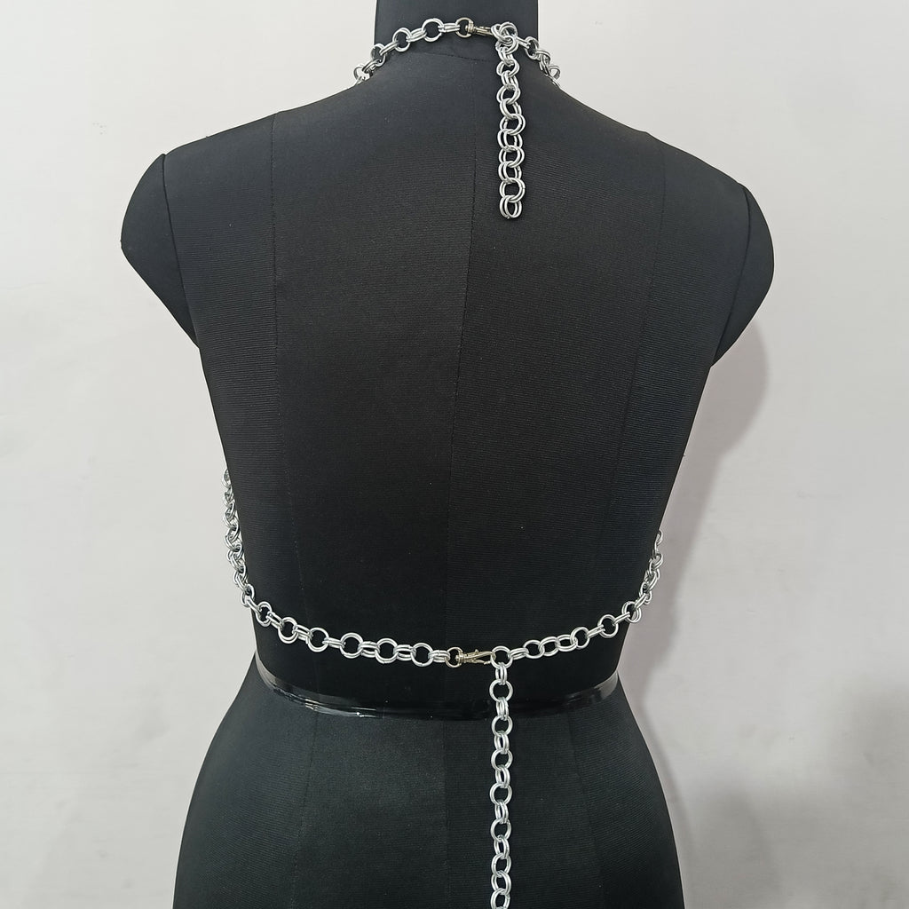 Women’s Aluminum Chainmail Top Handmade Fantasy Armor Renaissance Faire Halloween Gift