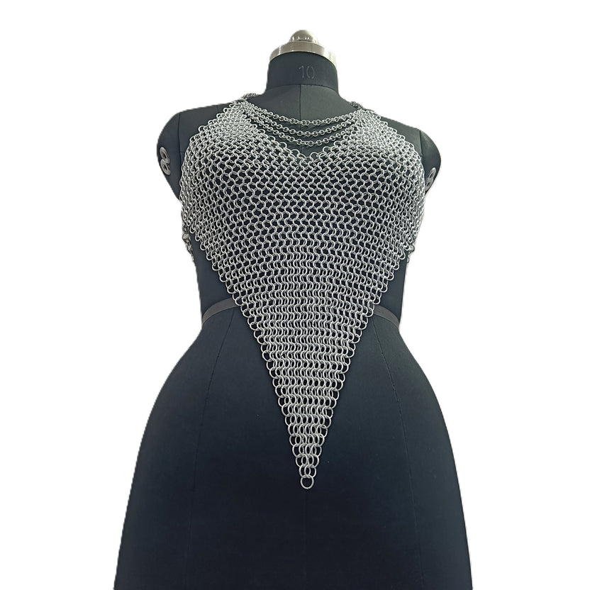 Handmade Aluminum Chainmail Bra Top Fantasy Festival Outfit for Women Halloween Gift
