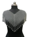 Medieval Aluminum Chainmail Collar Shoulder Armor Butted Ring LARP Cosplay Costume