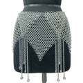 Medieval Chainmail Skirt Aluminum Armor Belt Women Cosplay LARP Halloween Outfit